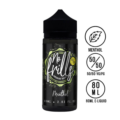 NO FRILLS 80ML SHORT FILL E-LIQUID IN 80/20