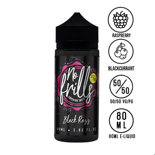 NO FRILLS 80ML SHORT FILL E-LIQUID IN 80/20