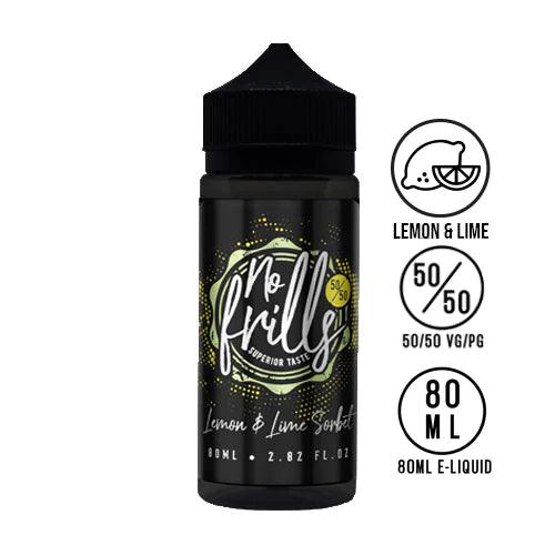 NO FRILLS 80ML SHORT FILL E-LIQUID IN 80/20