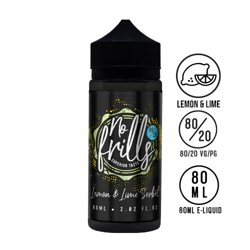 NO FRILLS 80ML SHORT FILL E-LIQUID IN 80/20