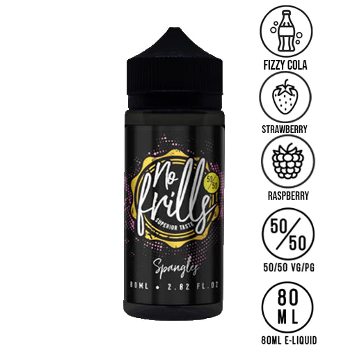 NO FRILLS 80ML SHORT FILL E-LIQUID IN 80/20