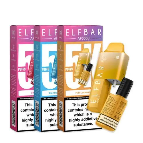 ELF BAR AF5000 DISPOSABLE VAPE UP TO 5000 PUFFS TPD COMPLIANT