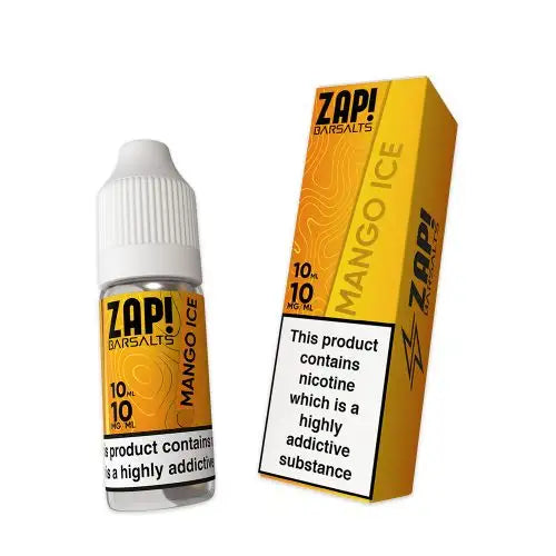 ZAP E LIQUIDS 10ML BAR NIC SALTS