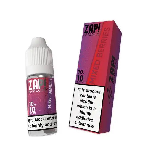 ZAP E LIQUIDS 10ML BAR NIC SALTS