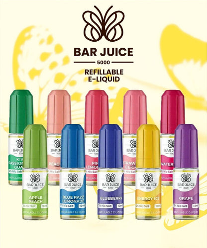 BAR JUICE 5000 10ML NIC SALTS 3 FOR £10 OR 10 FOR £30