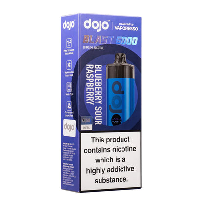 VAPORESSO DOJO BLAST 6000 PUFF DISPOSABLE POD KIT UK LEGAL